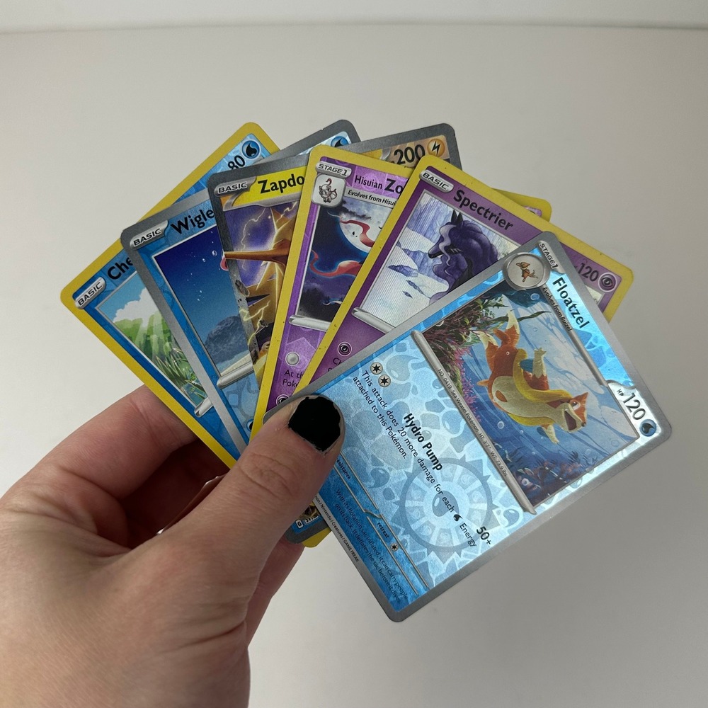 Pokemon TCG Card Lot Zapdos ex 145/165 Hisuian Zoroark Holo Reverse Holo Mixed 6